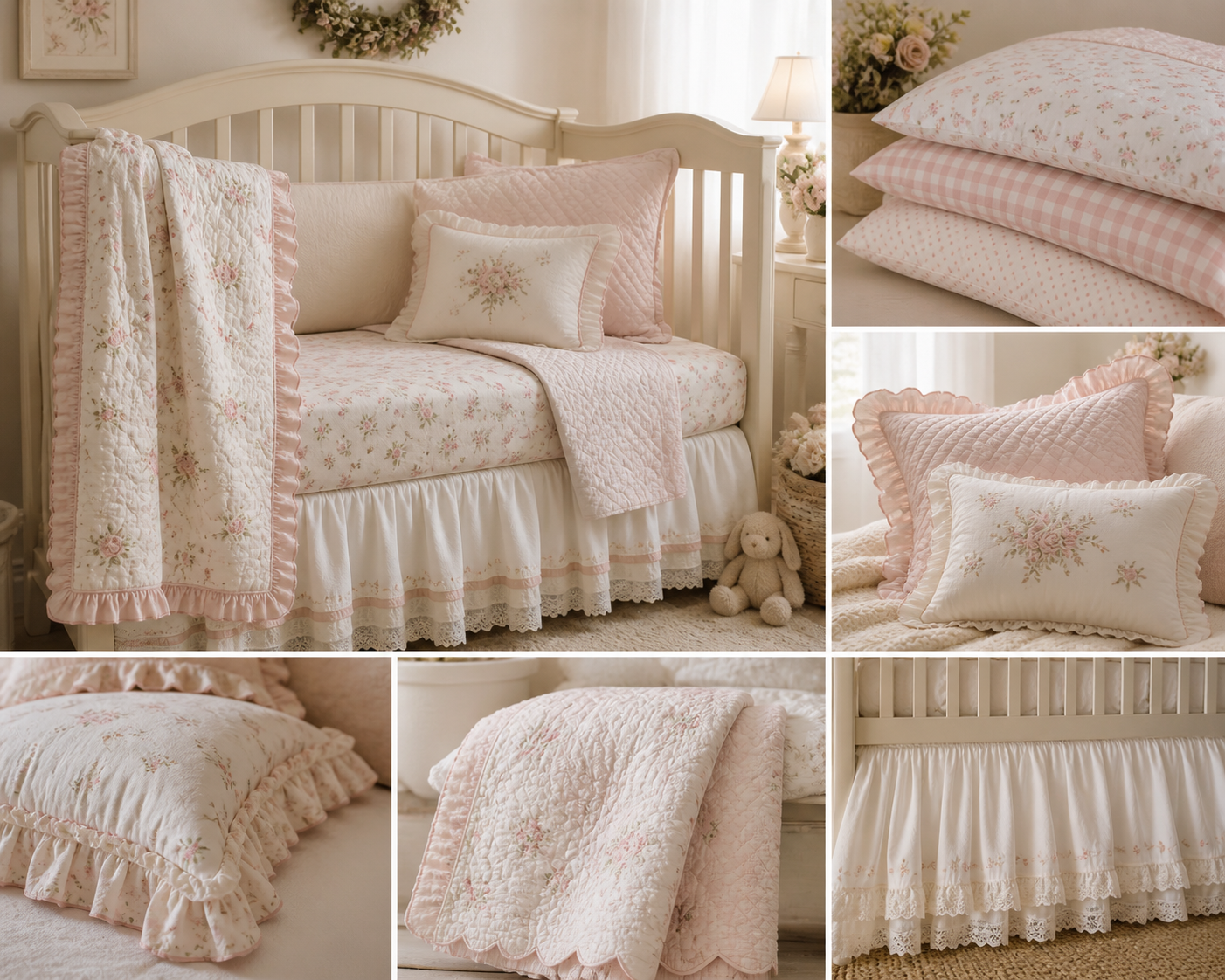 Custom coordinated baby bedding