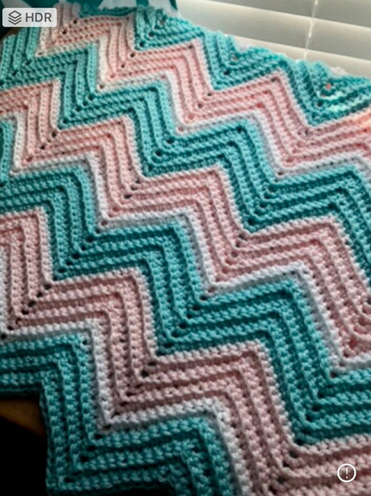 Hand Crocheted Baby Blanket