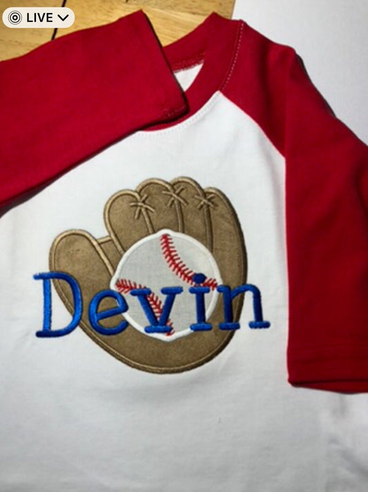 Customized Baseball T-Shirt